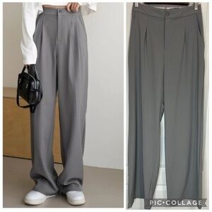 Julia by love J Gray Women's wide leg trouser Pants size L